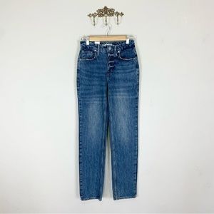 NWT NEW Good American Good Icon Straight Leg High Rise Jeans Size 00 / 24